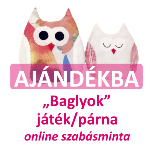 baglyok játék/párnaonline szabásminta ajándékba adom