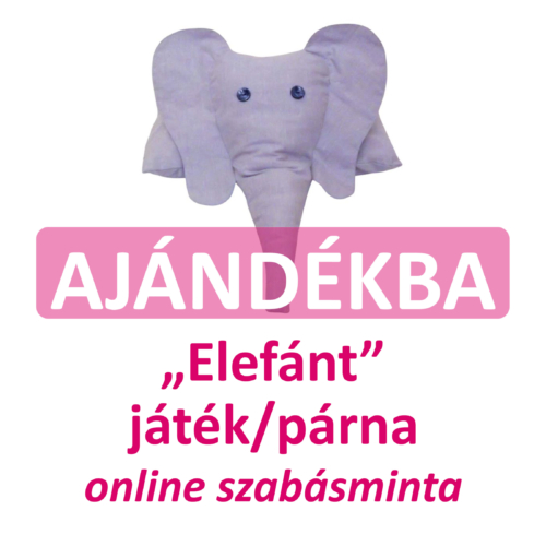 elefánt játék/párnaonline szabásminta ajándékba adom