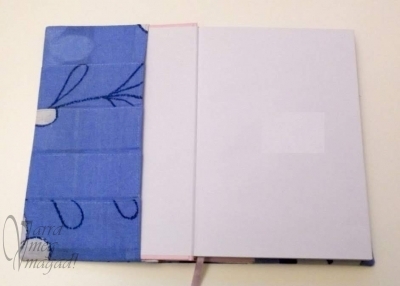 A napló borító kártyatartós belső fele