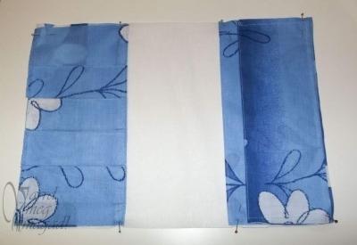 A zsebek elhelyezése a bélésen